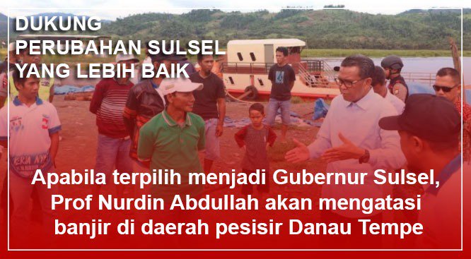 Apabila terpilih menjadi gubernur sulsel prof andalan akan membawa perubahan baru dan kemajuan bagi suatu daerah tak terkecuali pesisir danau tempe #ProfAndalan #PilihProfAndalan #SulselJaya  #ProfAndalanUntukSulsel <a href="/PKSejahtera/">DPP PKS</a> @BPPemiluPDIP <a href="/MNurdinAbdullah/">Nurdin Abdullah</a> <a href="/detikcom/">detikcom</a> <a href="/KompasTV/">KOMPAS TV</a>