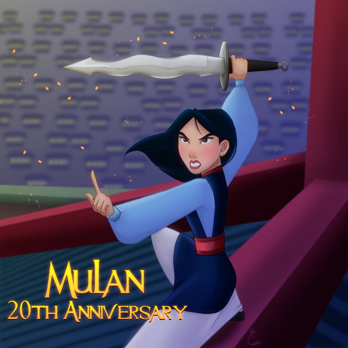 𝖢𝖠𝖭𝖠 遅くなりすぎましたがムーランおめでとう ムーラン ムーラン周年 Mulan ムーランスクリーンデビュー Fanart