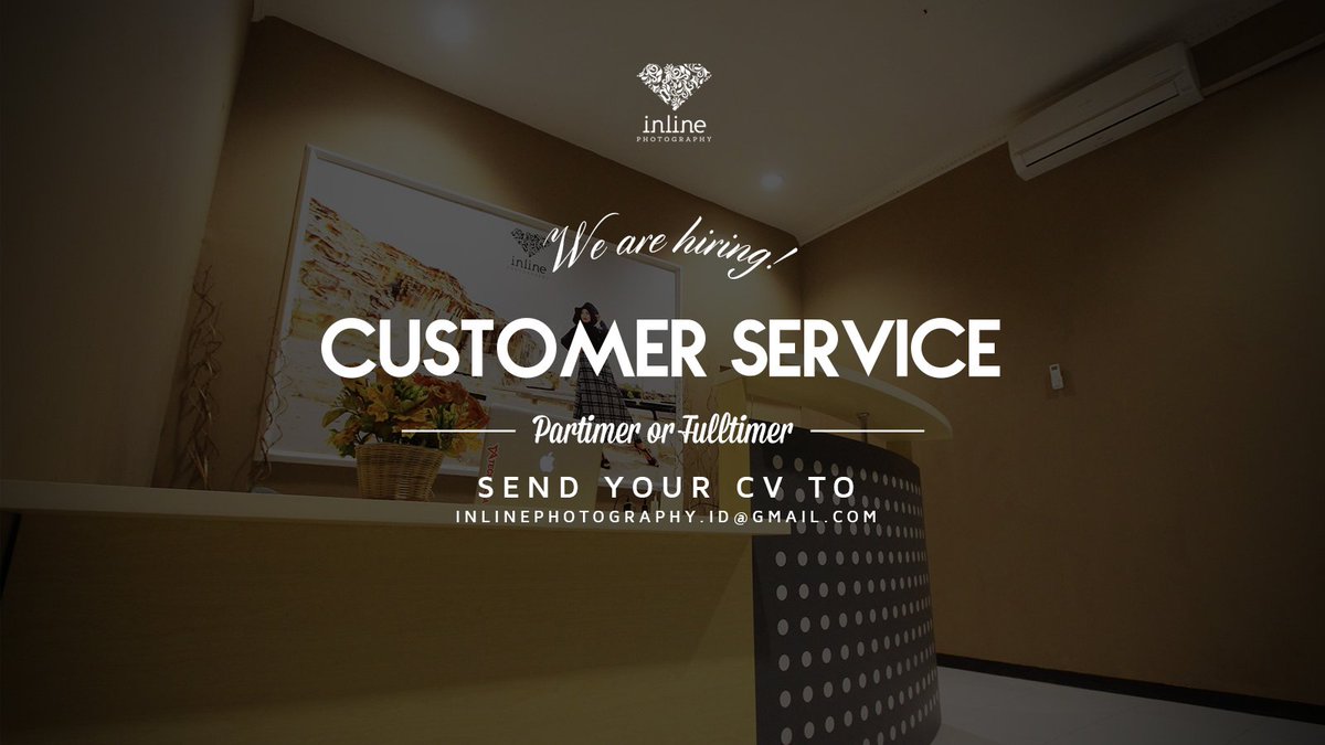 inlinephoto's tweet photo. @JogjaLowKer marketing cs | part and full | ce | 18-25th | min SMA | kirim CV  ke inlinephotography.id@gmail.com https://t.co/DhZ29DOl6F