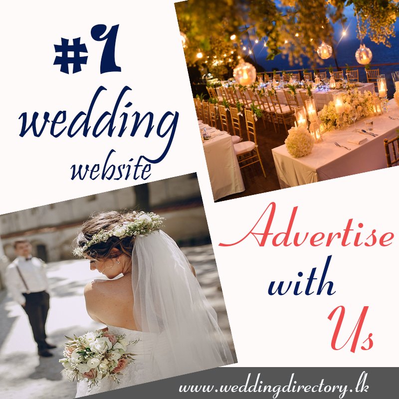 weddingdirectry's tweet photo. Why You Should Advertise With https://t.co/8ekw0FaffG?
No 1 wedding website in Sri Lanka
More Website Visitors
Powered by Sri Lanka Telecom Rainbow Pages
More than 6000 client base
🌎https://t.co/8ekw0FaffG
📧directory@sltnet.lk
📞+94 (11) 2399 399 https://t.co/qf8tFtFE6e
