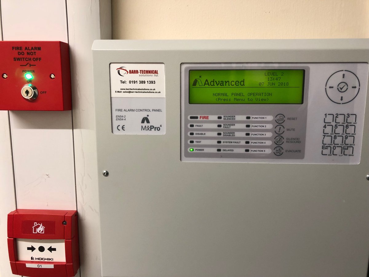 Barrtec's tweet photo. ⁦@Barrtec⁩ new addressable Fire Alarm install #emergency https://t.co/kQRLNG0lMh