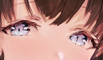 solo 1girl close-up eye focus looking at viewer blue eyes bangs  illustration images