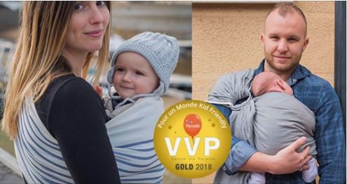 Félicitation à <a href="/NeobulleFrance/">Néobulle</a> ! Label VVP Gold pour son Néo'Sling avec une note obtenue de 80/100 #label #portage #sling #puériculture #kidfriendly