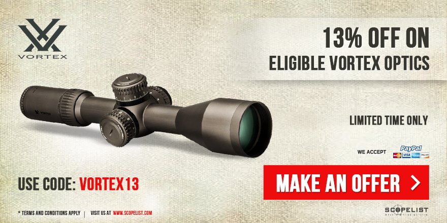 scopelistoptics's tweet photo. Don’t Miss the Opportunity to Receive 13% OFF on Select @VortexOptics Items - Use Coupon Code VORTEX13 at Checkout! View All #VortexOptics Items and BUY NOW! CLICK HERE https://t.co/XrPqHcm1pJ
#Vortex #VortexNation #VortexScopes #VortexBinoculars #ScopelistDeals #Scopelist https://t.co/ejSxA7oTN9