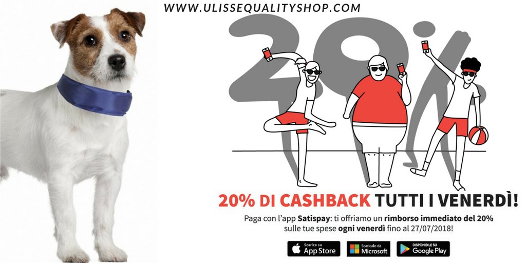 UlisseQualitySh's tweet photo. 20% #CASHBACK tutti i venerdì per i tuoi acquisti su Ulisse Quality Shop. Ti ridiamo il 20%!! Passa a trovarci in negozio!
https://t.co/cTpOwJs6eC
#doitsmart #TGIF #SatispayFridays #ulissequalityshop #ulissequalitysh #animali #cani #gatti https://t.co/vGfloqHlBW