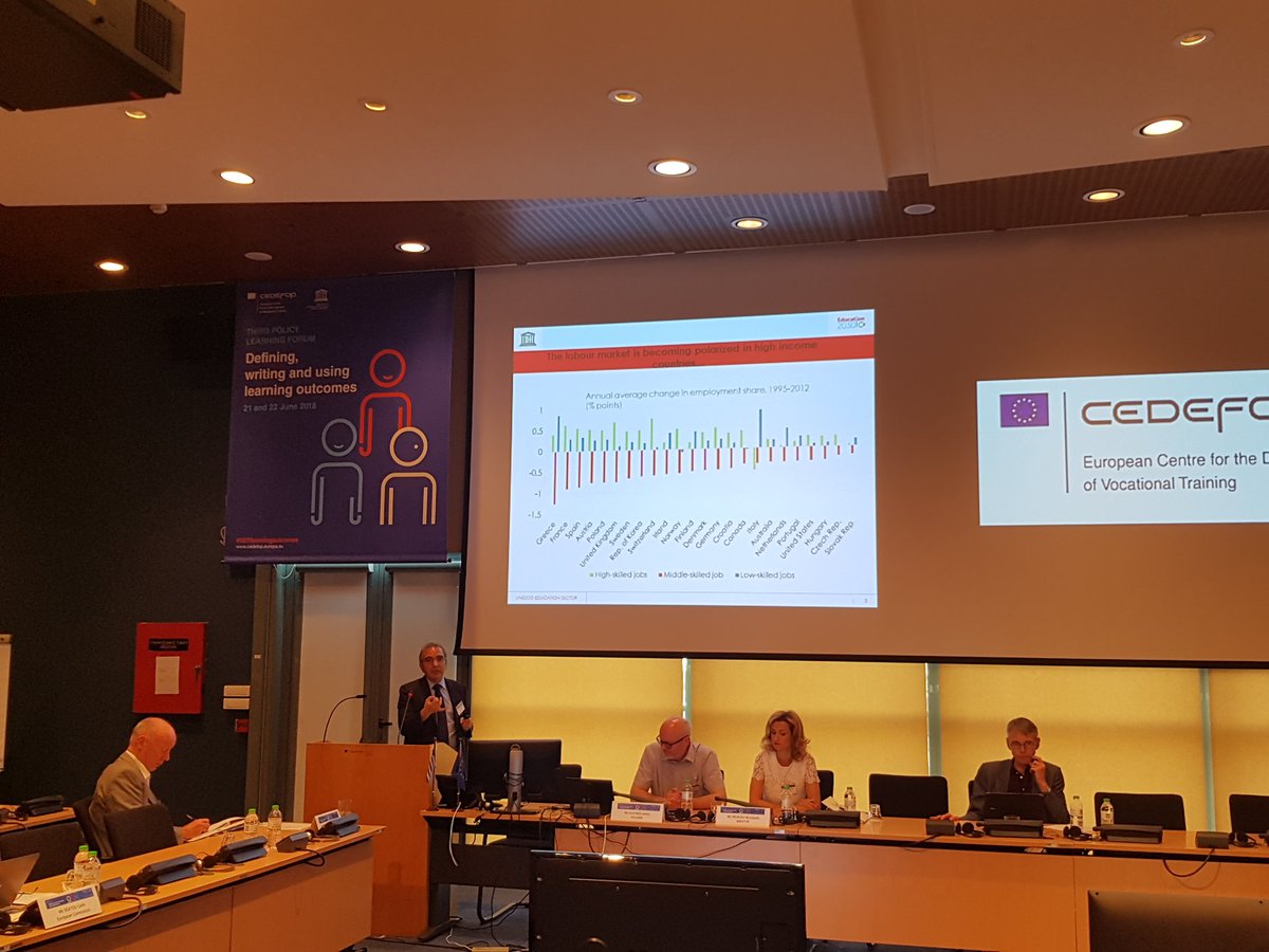 Cedefop's tweet image. #VETlearningoutcomes - @UNESCO&apos;s @BorheneC gives keynote speech on #learningoutcomes and #comparability of #qualifications