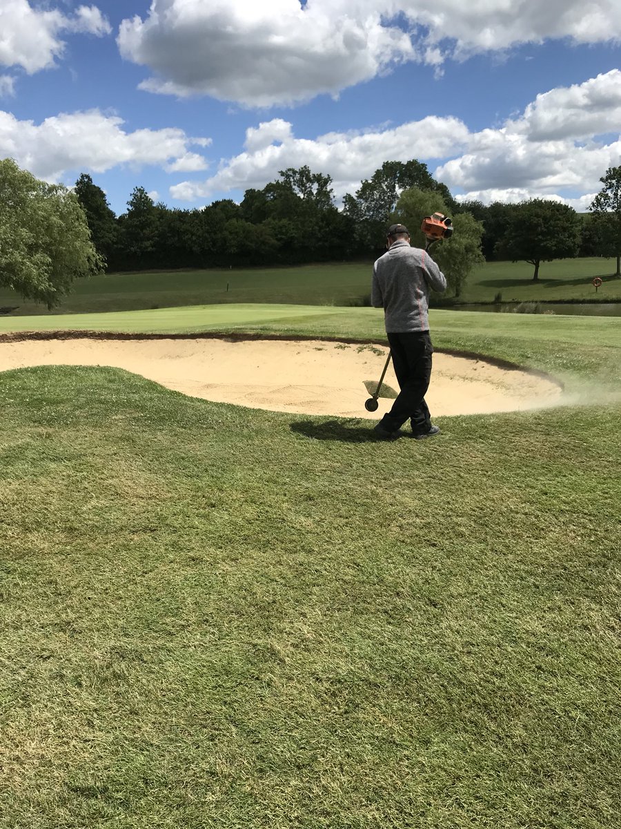JG_GREENKEEPER's tweet photo. So haven’t posted in a while as very busy few weeks with club champs around the corner its hard to keep up on social media but here a few snaps of what me and th team have been doing @IainBiggs @andycopeland088 @ChesDowns @SkipseyArren @ChrisBirkett16 https://t.co/GLEGq242t6
