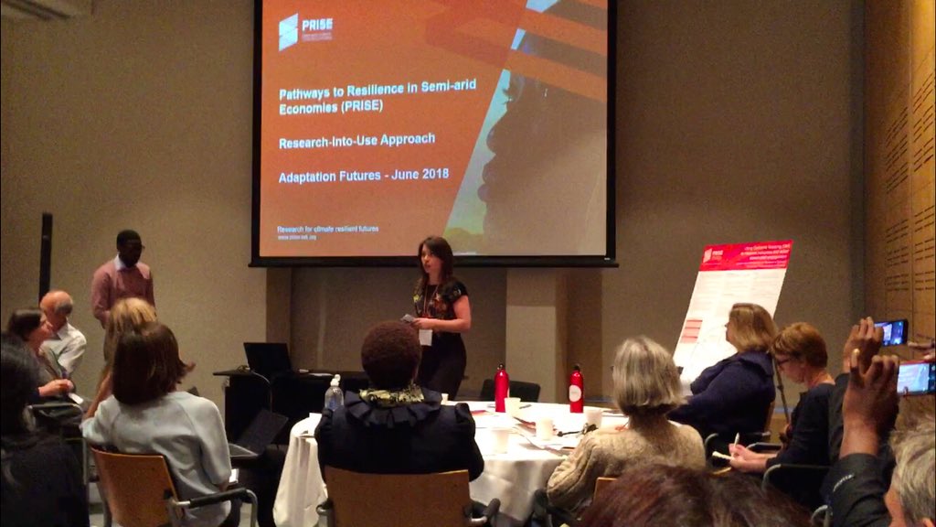 NathalieNathe12's tweet image. Sharing approaches &amp;amp; tools @AdaptFutures that promote uptake of research to maximise policy influence &amp;amp; changes in practice. #OutcomeMapping is an important tool to track changes in stakeholder perceptions/actions &amp;amp; to refine your engagement strategies to maximise impact #AF2018