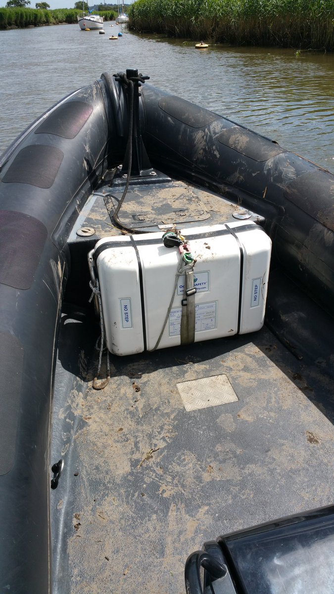 DorsetMarine's tweet photo. Maintenance cut short to assist Fire with moving some heavy equipment along the River Frome. #muddieboots #muddieboat #teamwork #morecleaning https://t.co/Fm8Z6klQ9m