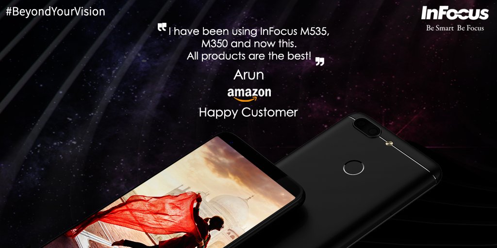 InFocus_IN's tweet image. Looks like we have got ourselves a super fan!
Thank you for your continued patronage and loyalty! 
We look forward to delighting you in the future as well.
#BeyondYourVision #Vision3ProReview