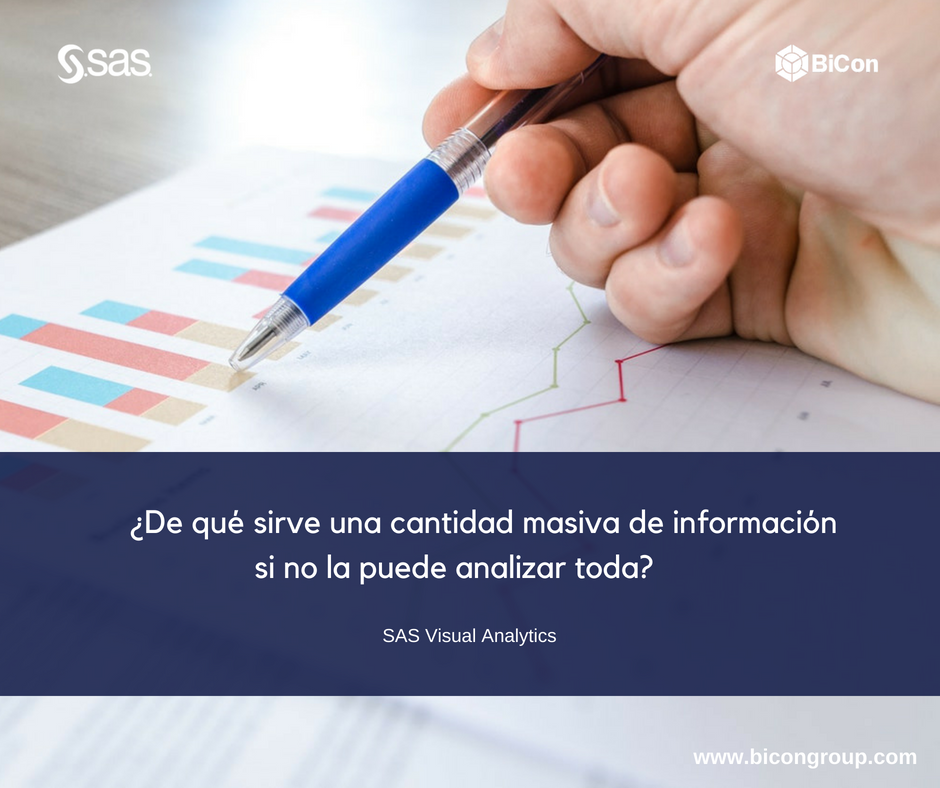 BiConGroup's tweet image. #BiCon le ayuda a identificar en ese universo de datos, lo que no es relevante para negocio para tomar mejores y rápidas decisiones #SASVisualAnalytics #SASPartner