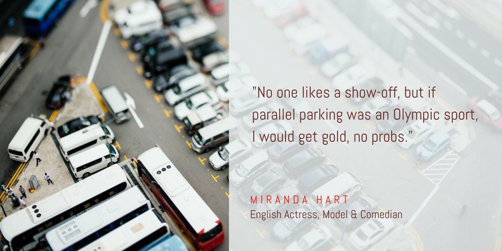 The questions is, will you? 

#ParkingQuotes #quoteoftheday #fridayfeeling #winningfeeling #comedian
<a href="/mermhart/">Miranda Hart</a>