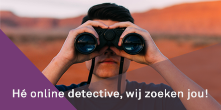 Hé online detective! Uren scrollen en swipen door andermans profielen op social media doe je toch al iedere dag, dus waarom zou je er niet je zomerbaan van maken? Word jij onze nieuwe online talent scout deze zomer? ow.ly/XAjn50hMKSF