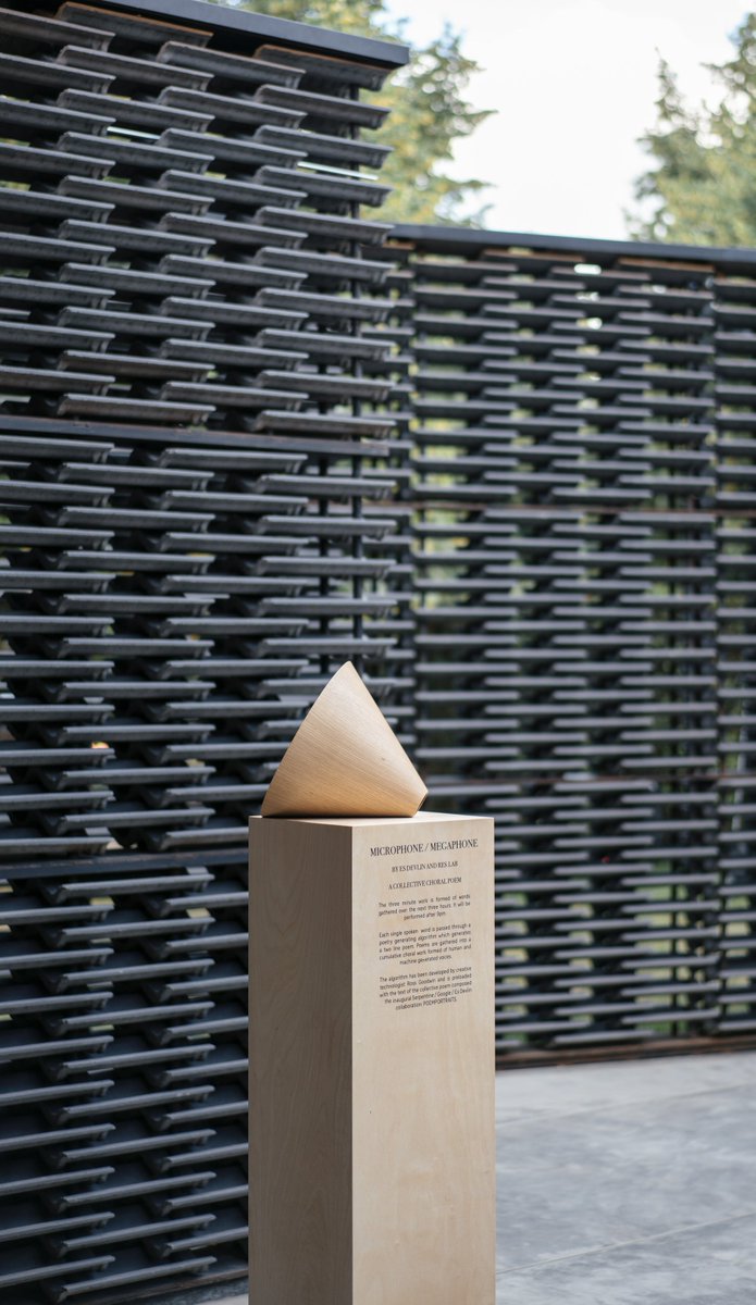 NEW WORK: Microphone / Megaphone – a collective poem installation in the <a href="/SerpentineUK/">Serpentine</a> Pavilion by Es Devlin and res.lab.
#immersive #installation #sound #generativeart #poetry #choral #soundart #serpentinegallery #serpentinepavilion #fridaescobedo