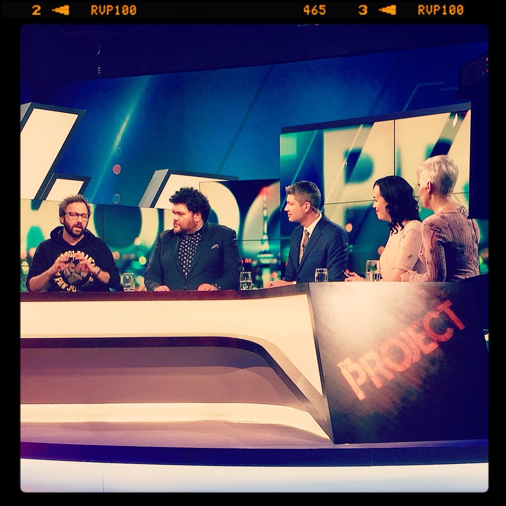 Had fun on The Project tonight. It felt like it was all over in a flash, as these things do. But mucho gratitude for the opportunity to talk about my film. Thanks @theproject_nz #dogsbfdoco