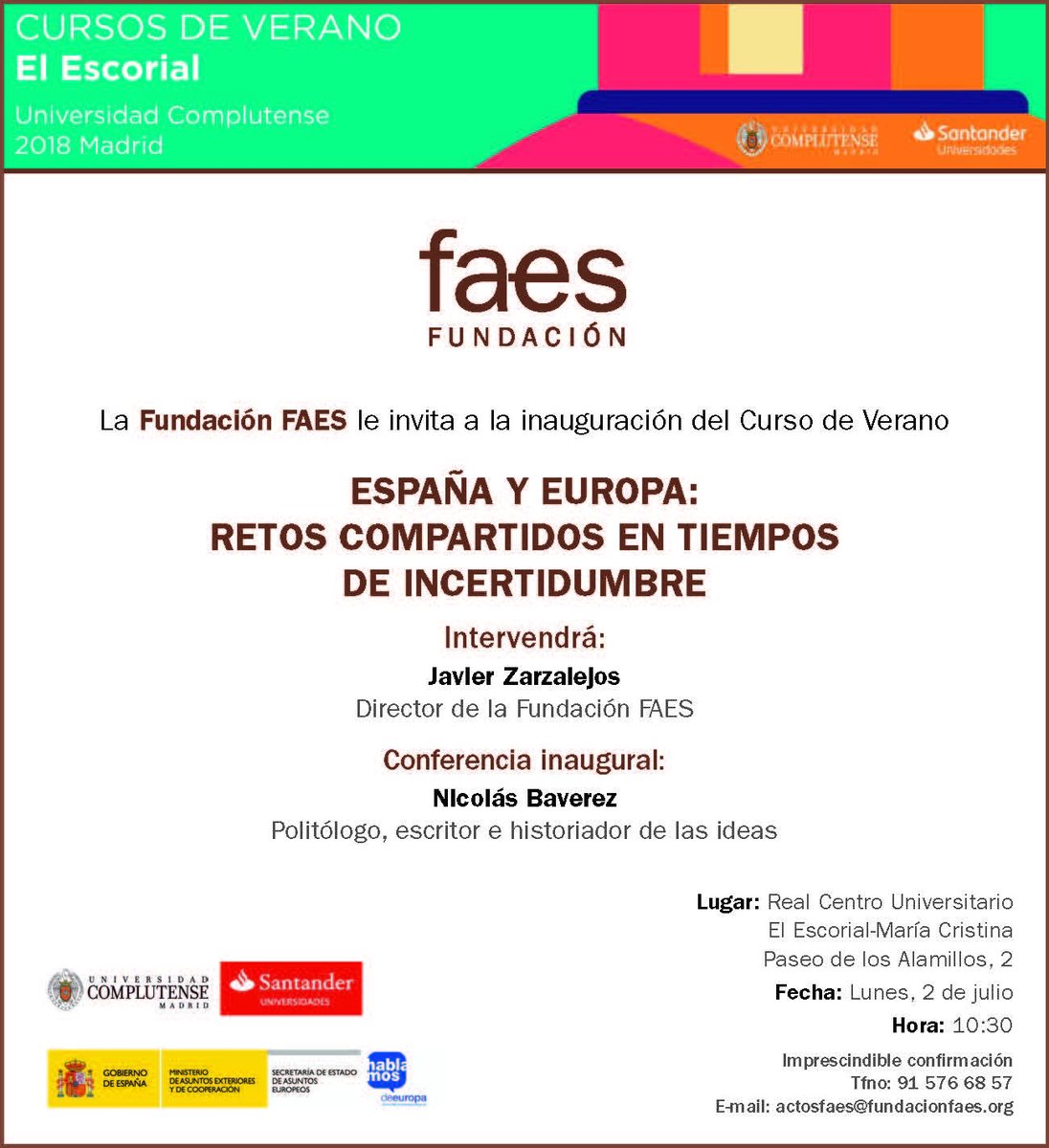 Fundación FAES tweet media