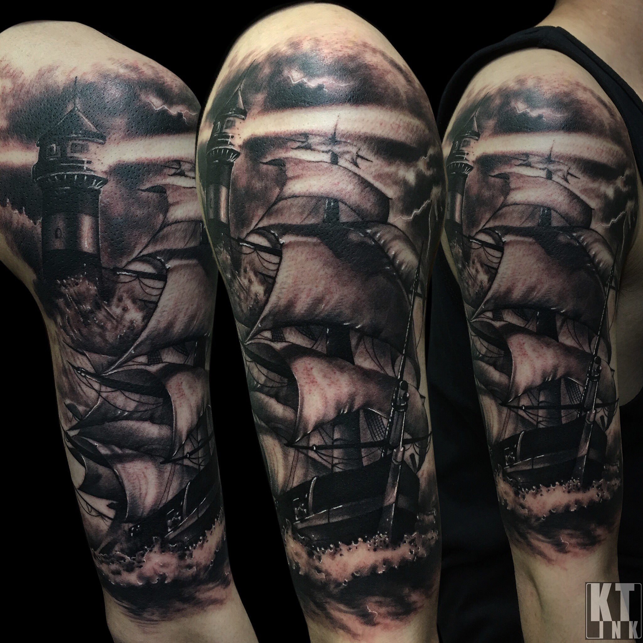 Twitter 上的 彫師 Kt 仙台タトゥー東京 Ship And Lighthouse Location Tokyo Japan Kt信者 リツイートよろしく Tattoo Ship Lighthouse タトゥー 刺青 船 T Co Ocnqlize25 Twitter