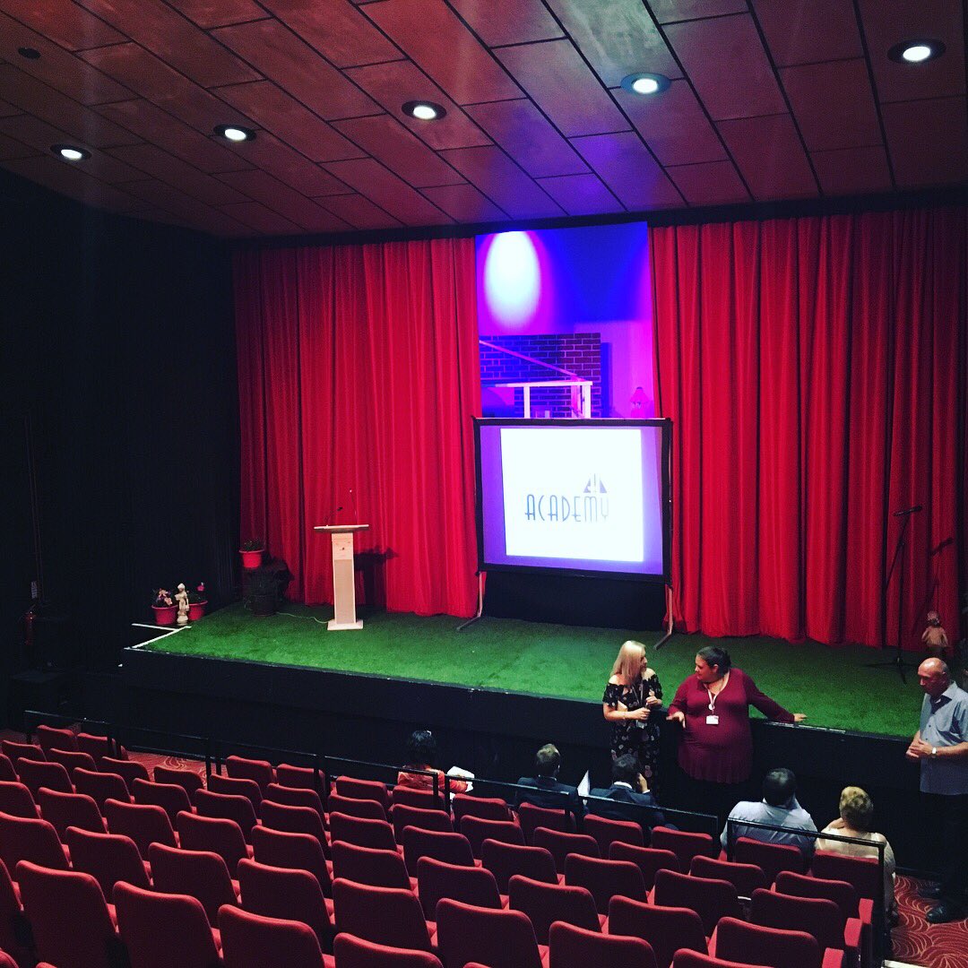 RolandAcademy's tweet photo. The Civic Theatre is steadily filling up for our Rotherham College Student Awards Ceremony. @RothColMedia @RotherhamUni #awards #award #ceremony #celebration #celebrate #rotherhamiswonderful #yorkshireis #education #musiced #musiceducation #btecstudents #aimhigh #rothcoll https://t.co/CPfNi9mL75