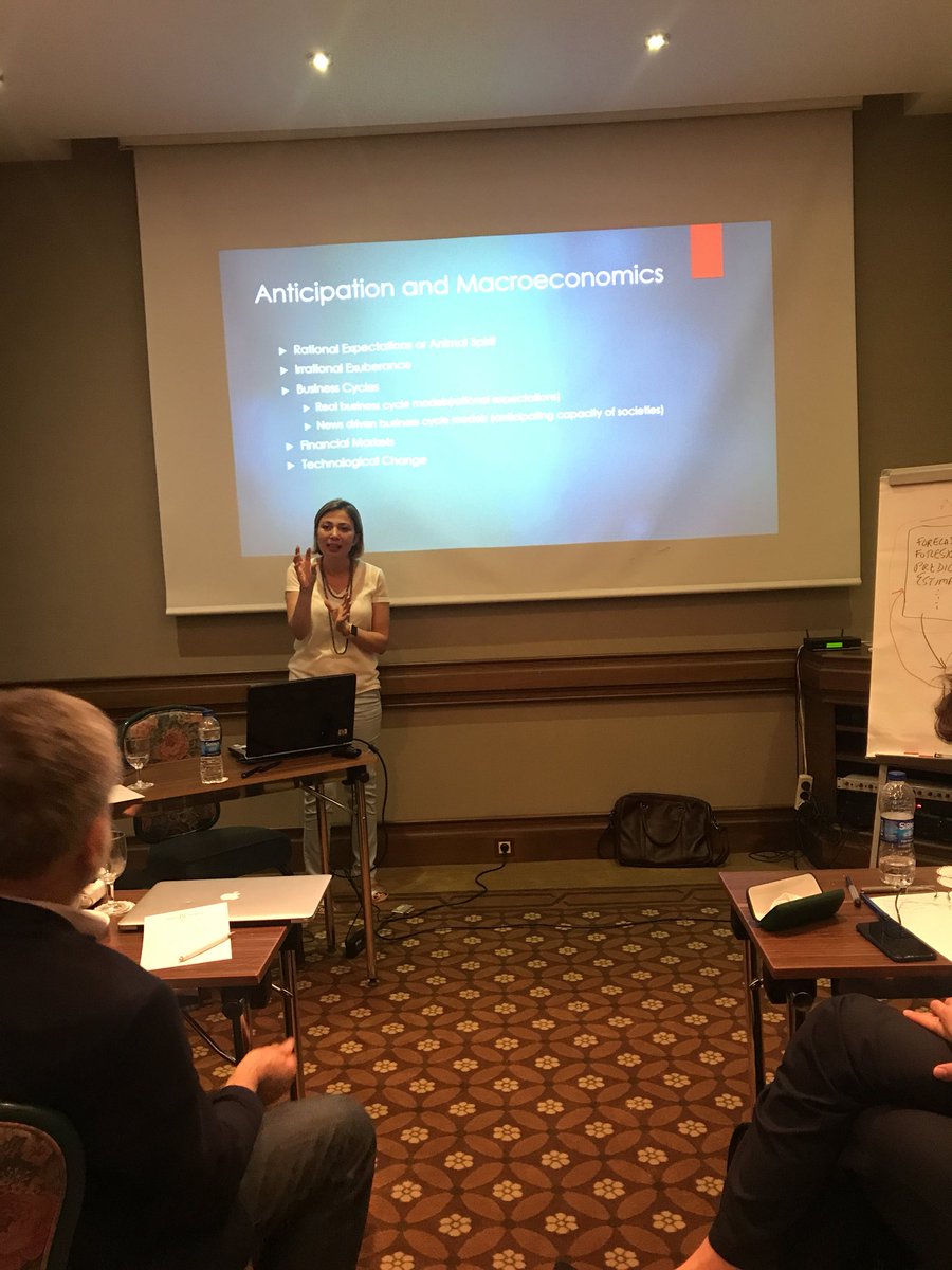Yeditepe_MARC's tweet photo. Anticipation in Economics 
Economics by itself is an anticipatory system. Economic forecasting is based on assumptions for parameters. 
Dr. Ayşe Sevencan 
#Anticipation
#AnticipatorySystems
#workshop #yeditepeuniversity #yuvam #marc @Yeditepe_YUVAM #economics @yeditepe_marc https://t.co/nbBz7I6Nbc