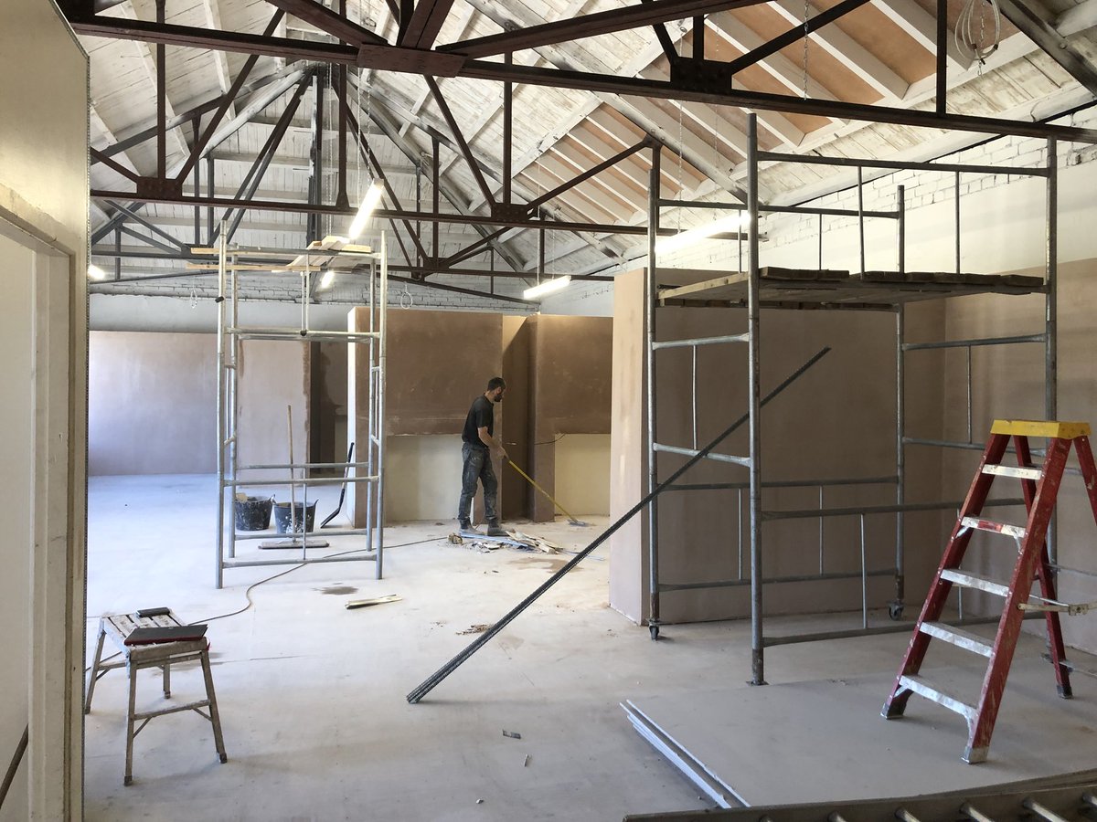 One room of the new showroom starting to take shape the other is getting there, around 6 weeks to our opening on the 4th August 😬