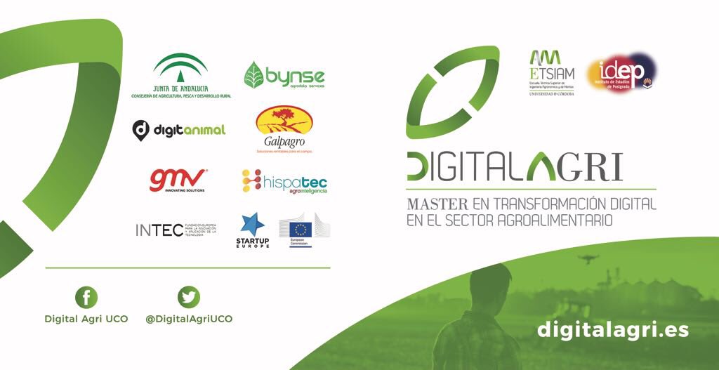 DigitalAgriUCO's tweet photo. ¡¡La @ETSIAMCordoba en #Agrifood18  #SmartAgrifoodSummit!! ¡Puedes  visitarnos en el stand S22! 
⚠️ Hoy a las 12:45 te contamos todo sobre @DigitalAgriUCO, el Máster que liderará la formación #AgTech #Agrifood #Agworld 
#FamiliaETSIAM #DigitalAgriUCO https://t.co/43B6tYY4K0