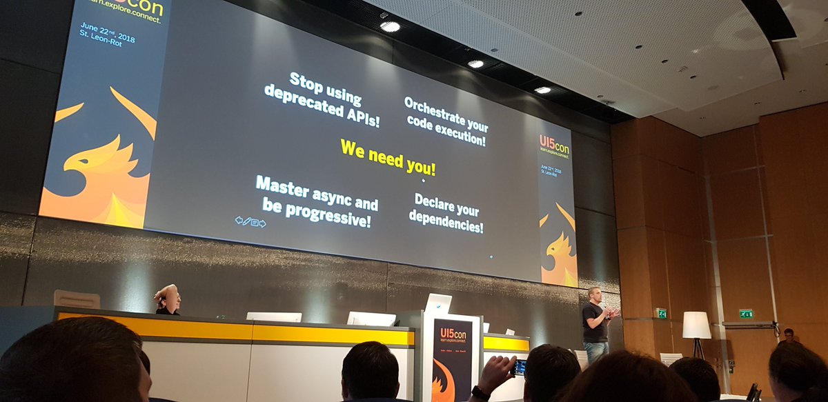 ikareva's tweet photo. Be part of the #UI5Evolution and try improving the way you build your apps #UI5con2018 https://t.co/2BHIMdkkrI