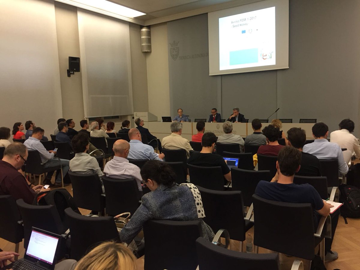 LucaCapra69's tweet photo. Kick off meeting con #startup beneficiarie bando #seedmoney #fesr @ProvinciaTrento Sala Belli @AgenziaCoesione @APSTI #innovazione https://t.co/uvGkQ0bsSx