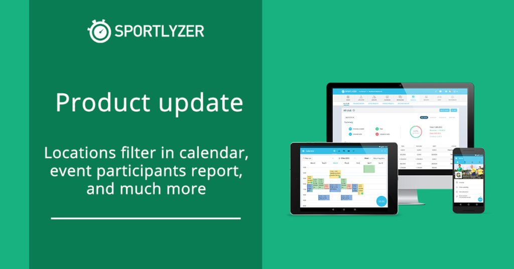 It’s been a while since our last product update. A few of them include locations filter in calendar and a report of participants for each event. Read more from our blog: buff.ly/2MePNw7