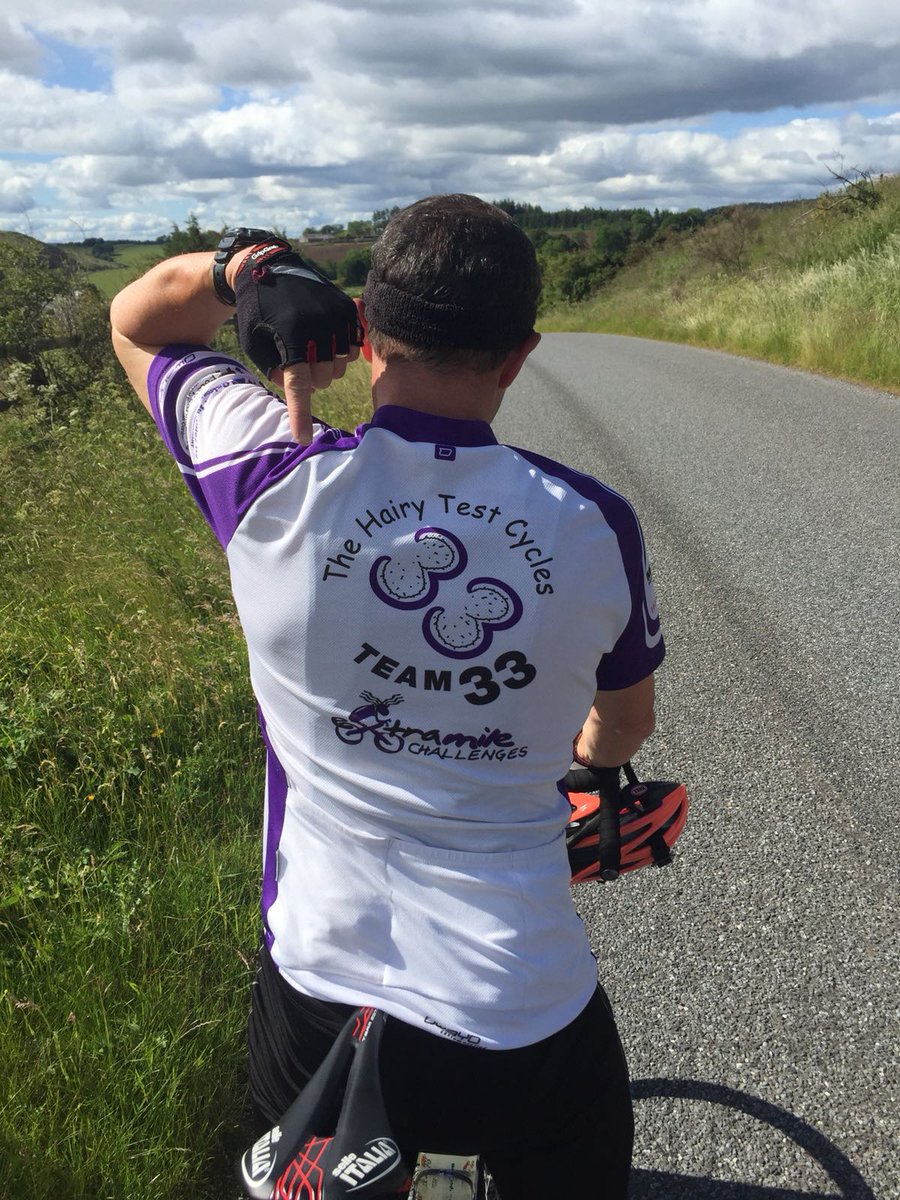 MechlineLtd's tweet photo. What are the chances of finding a Scotsman who is prepared to say they support England? Peter is almost at the border after 5 1/2 days! Read all about the journey here - https://t.co/vLkXKrh9bo #pgtracker 🚴‍♂️ https://t.co/mxDooCe8Zz