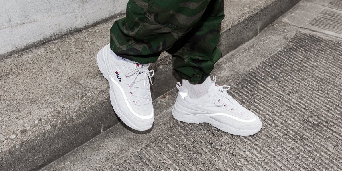 fila white silver