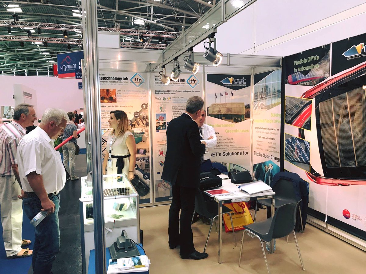 LTFN-Nanolab (@ltfn_nanolab) on Twitter photo Prof. Stergios Logothetidis together with <a href="/oe_tech/">OE-Technologies</a> at the <a href="/LTFN_Nanolab/">LTFN-Nanolab</a> Booth in <a href="/Intersolar/">Zoolar</a> Europe Exhibition 2018.
#solar #Organic #Electronics #OPVs #PPVs #IntersolarEU Prof. Stergios Logothetidis together with <a href="/oe_tech/">OE-Technologies</a> at the <a href="/LTFN_Nanolab/">LTFN-Nanolab</a> Booth in <a href="/Intersolar/">Zoolar</a> Europe Exhibition 2018.
#solar #Organic #Electronics #OPVs #PPVs #IntersolarEU