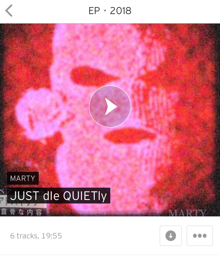 MARTYfromGtown's tweet photo. “Just Die Quietly” 
Spotify: https://t.co/Tacz53iy6W
AppleMusic: https://t.co/Q1pOEIlTvj
SoundCloud: https://t.co/HOgab9QAmq https://t.co/HmMr8FzkAO