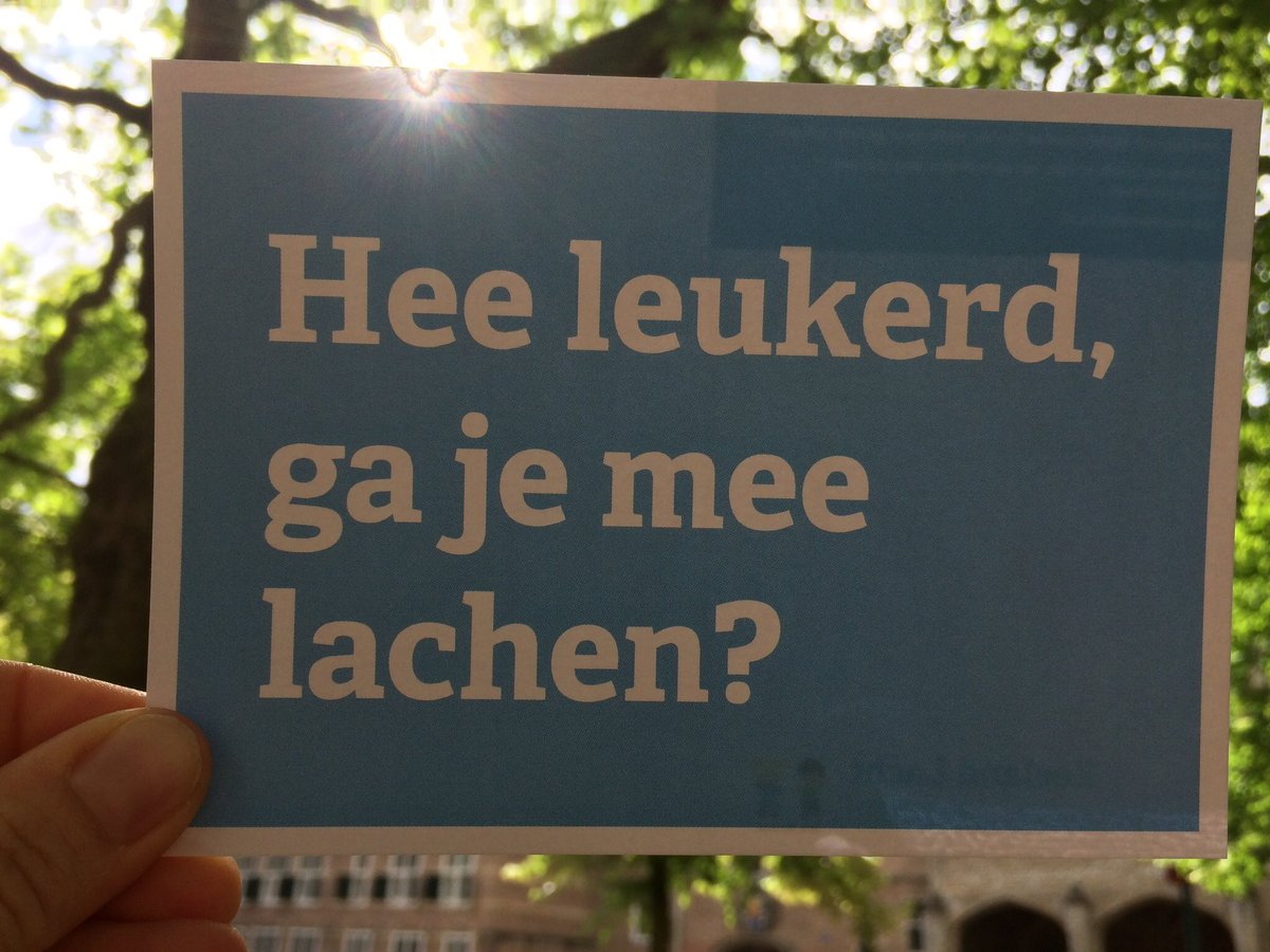 Tof kaartje! Krijgt iedere deelnemer na een lachworkshop!
Lachen is leuk en positief! zeelandlacht.nl