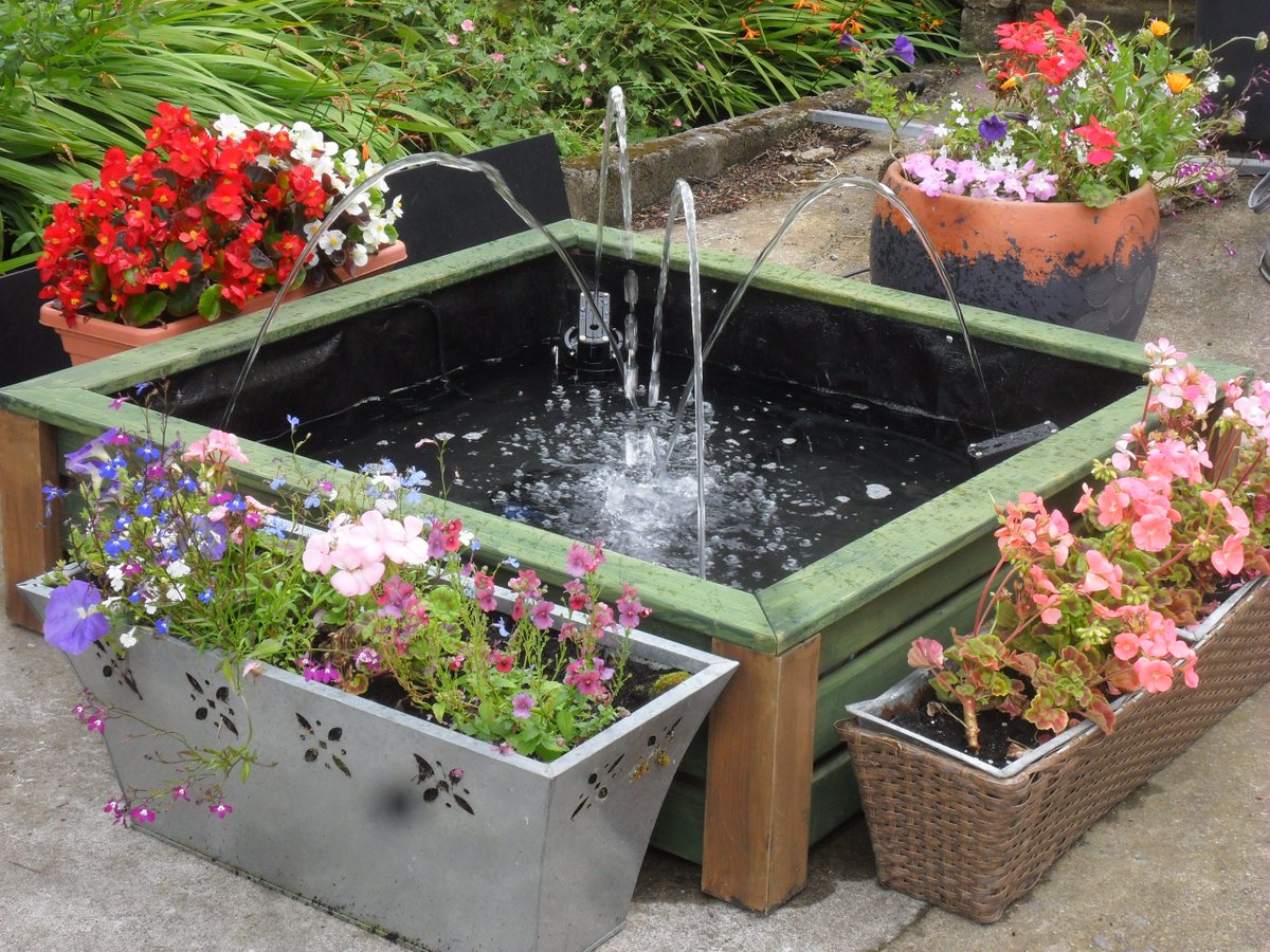 JumpingWaterJet's tweet image. If you have a water feature/small fountain this type of patio pond is ideal. If you want some thing to put in it, just a few ideas .
#Koicarp #pond #pondsmen #waterfeatures#watergardens#patiodecore