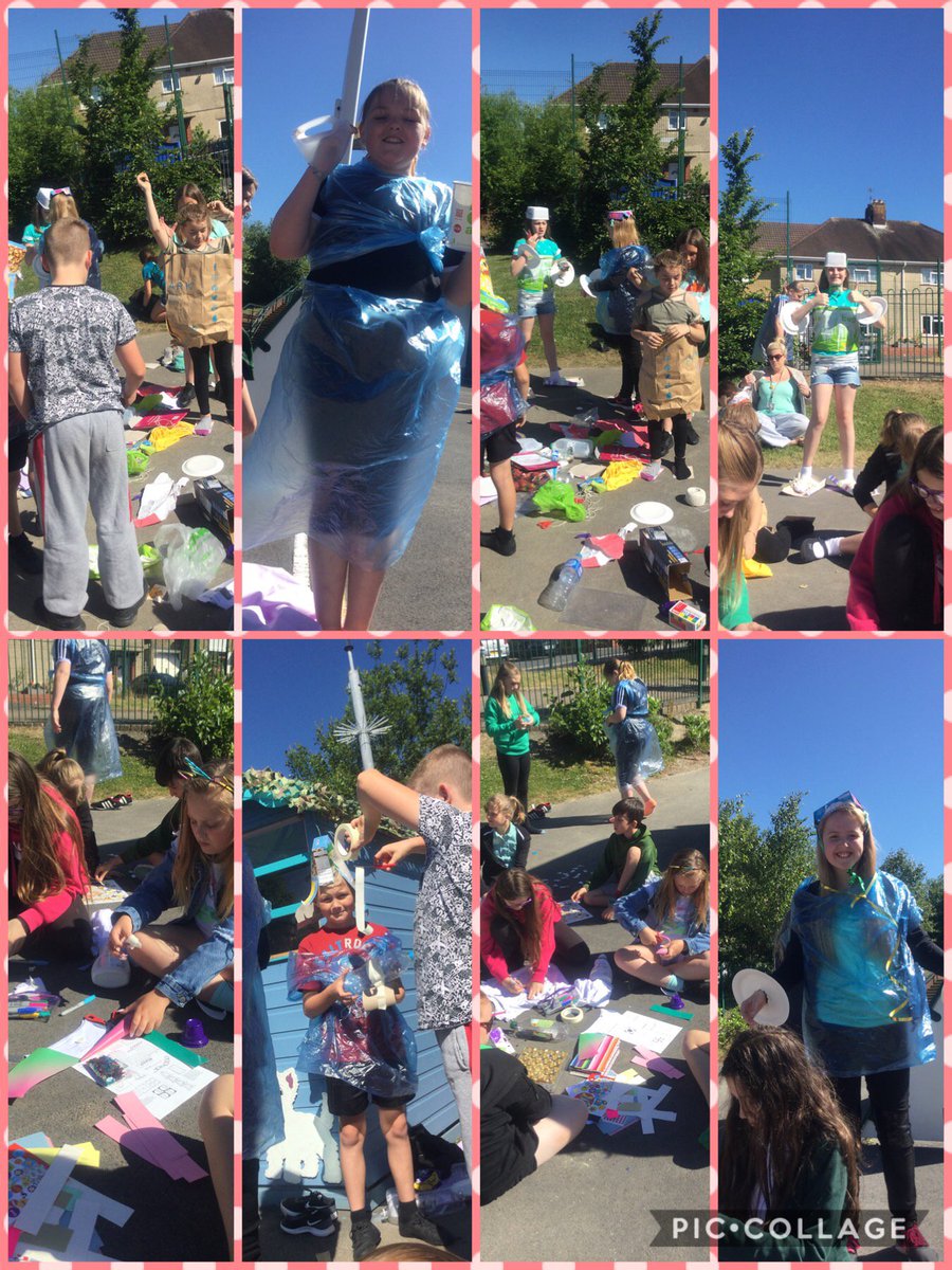 YGBrynsierfel's tweet photo. Dyma wisgoedd eco-gyfeillgar blwyddyn 6! Year 6's eco-friendly outfits! @EcoSchoolsWales  @EcoSgolion  #wythnoseco2018 #nopaperday #diwrnoddibapur https://t.co/jUbMaI1klk