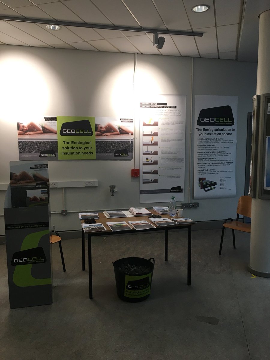 les_brooks's tweet photo. Geocell stand today at nZEB seminar at DIT Bolton Street #Geocell #GeocellIreland #RapidBuild https://t.co/bbig507fdO
