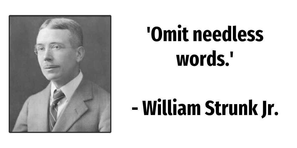 writersbureau's tweet photo. Do you agree? #WilliamStrunkJr #author #quote https://t.co/sx67ljhxsp