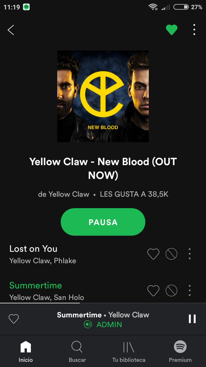sandralopez_07's tweet photo. New Blood is finally out! I'm in love @YELLOWCLAW 🔥🔥 https://t.co/8hn9AVix6O