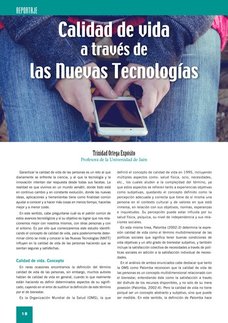 tsdifusion's tweet photo. Esta semana os recomendamos la lectura del artículo de nuestra revista @tsdifusion 126 titulado "Calidad de vida a través de las #NuevasTecnologías". 💻📱. Accede al artículo 👉https://t.co/17N1OzMY3N https://t.co/iyrMQFsPna