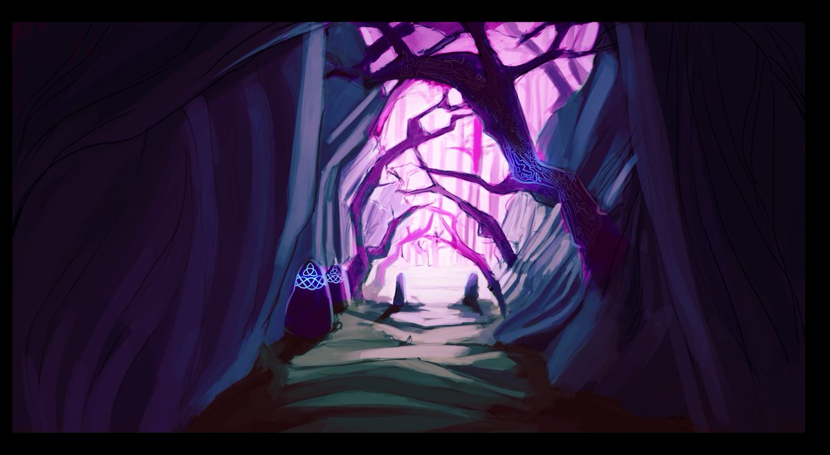 SteelRoseInt's tweet image. Possibly the look of one of the zones in the game and trying to nail down the aesthetic we're going for. 

-Nadine
#indiedev #conceptart #environment #tranzfuser #mybigbadfriend