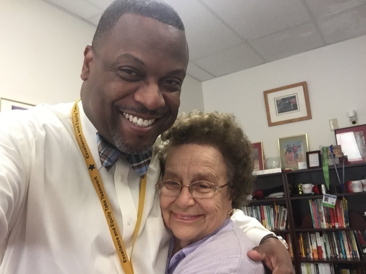 darryl_dr5's tweet photo. Saying goodbye to Teresa Wright for giving countless hours to MCPS families and students.  Mother Teresa will never be forgotten. https://t.co/LQuRd4AXXd