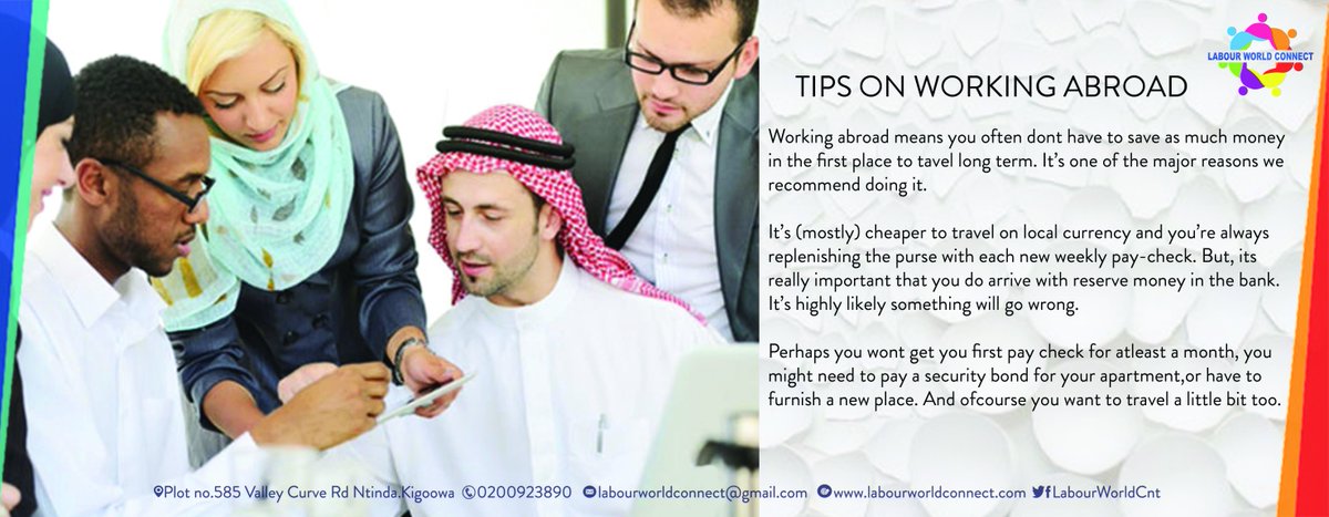 LabourWorldCnt's tweet photo. A Tip to remember when planning to work abroad. #LWCTips https://t.co/JXMqpll1Xm