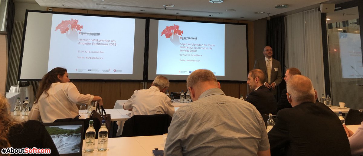 softcom_pro's tweet photo. Nous sommes aujourd’hui à Berne au Anbieter Forum de @eGovCH
Une nouvelle opportunité d’échange dans ce secteur en profonde mutation dans le cadre des accords de Tallin.

#aboutsoftcom https://t.co/A2L2JTmGDM