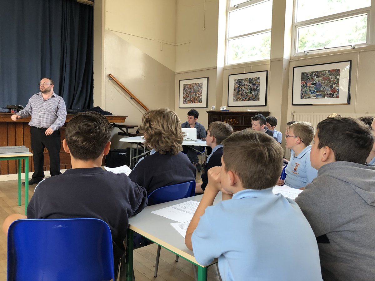 missgillsclass's tweet photo. We had the best day with Greetings Hero’s and @d_ruddenwrites. Some of the boys said it was their favourite thing about 6th Class. https://t.co/lKrXekQCNC
