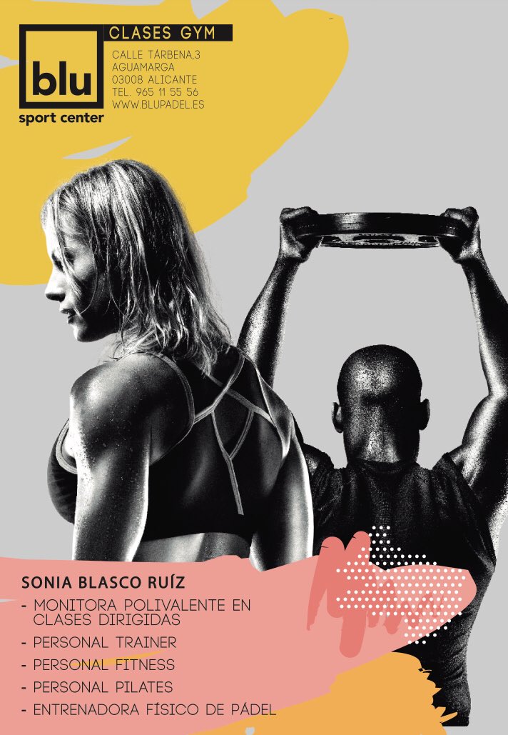 Tenemos buenas y nuevas noticias. Hay una nueva incorporación a nuestro equipo #blu. Ven a probar nuestras clases de GYM con Sonia!!. Te esperamos!!! 🤗👏🏼🎉
#oriental #dance #blu #sport #workshop #alicante #lovedance #motivacion #music #mood #movimientoblu