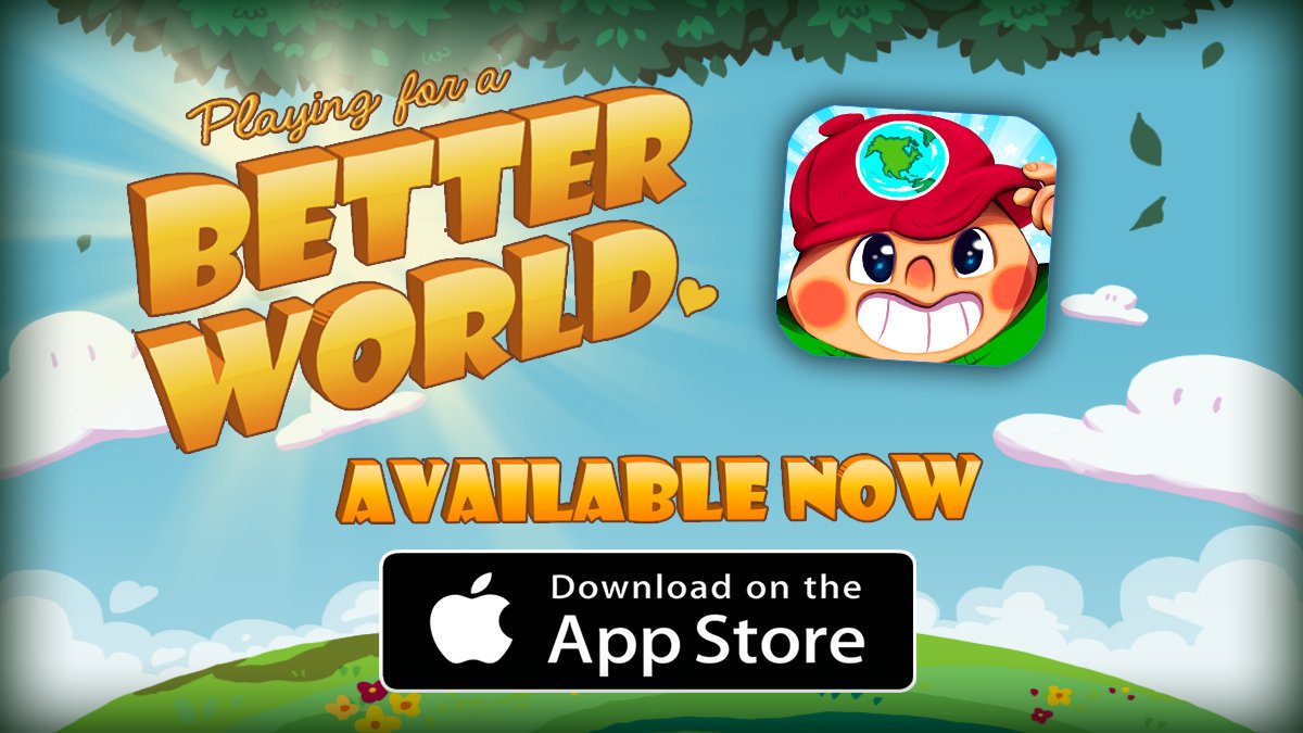 🌎 Playing for a Better World AVAILABLE NOW on the @Apple @App @AppStore @AppStoreGames ! ♻ We think that Games can make the difference! Play Now 📲 itunes.apple.com/us/app/playing… ▶️playingforabetterworld.com #PlayingForABetterWorld #AppStore #madewithunity #environment #kids #ios #eco