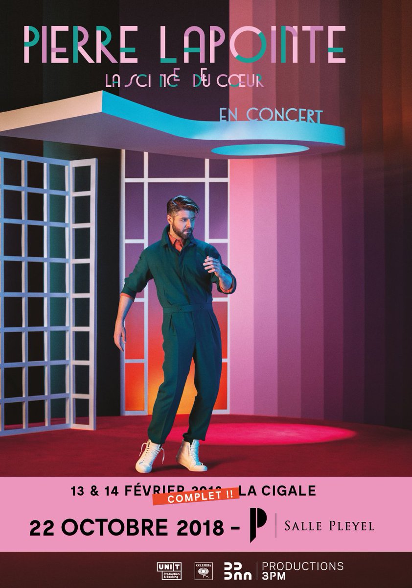 @OfficielPierre présente #LASCIENCEDUCOEUR / lundi 22 octobre #sallepleyel
Des textes qui vont droit au cœur et à l’âme
Billet >> : https://t.co/nCL66mol7V 
Présenté par @unit_productions 
#pier