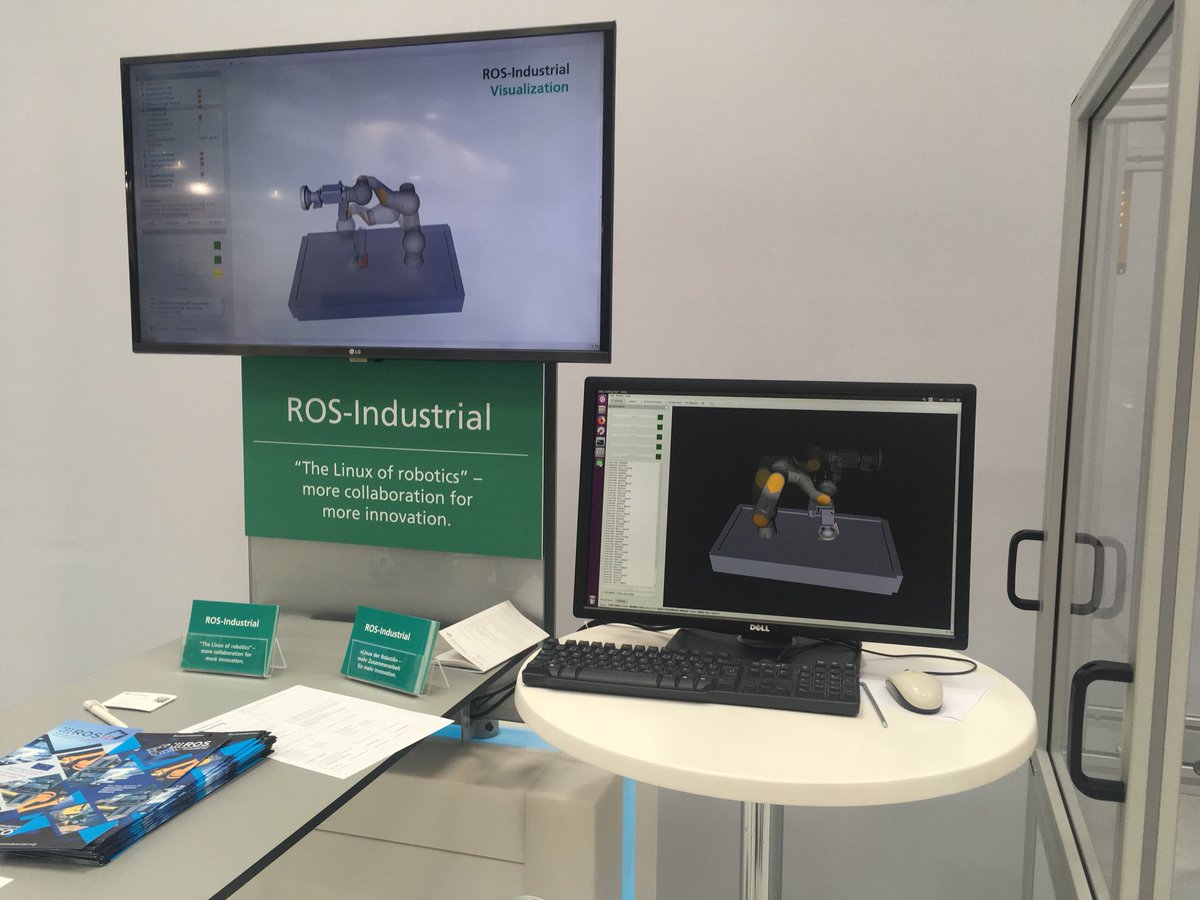 meloneewise's tweet photo. Nice demonstration of @SwRI scan and plan on the new @PilzSafety arm in the @Fraunhofer_IPA booth at #automatica18 https://t.co/yFr30hZ8yr