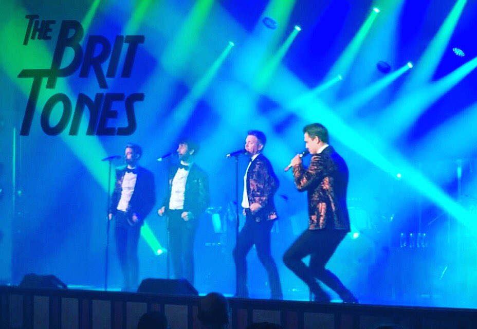 Love this action shot of the boys. Captured this week onboard the <a href="/pandocruises/">P&O Cruises</a> #Ventura #thebrittones #brittones #vocalgroup #band #singers #cruise #entertainment #doowop #live #vocals