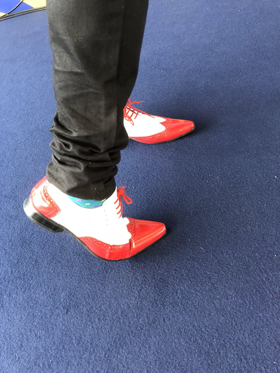 Free coffee for the first person to correctly guess who these shoes belong too ...  #wbcamsterdam